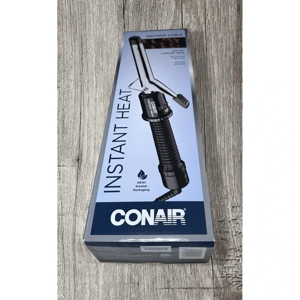 Conair Curling Iron Instant Heat Fast Heat 25 Settings 3/4